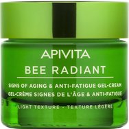 Apivita Promo Bee Radiant Light Texture Anti-Fatigue Cream 50ml & Подарък Cleansing Creamy Foam 75ml & Express Beauty Orange Face Mask 2x8ml & торбичка 1 бр