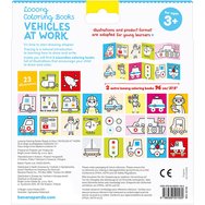 Banana Panda Looong Coloring Books Tracing Patterns 3 Years+, 2 бр - Vehicles at Work