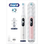 Oral-B iO Series 6 DUO Electric Toothbrushes White & Pink 2 бр