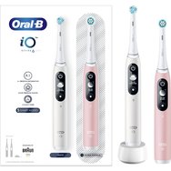 Oral-B iO Series 6 DUO Electric Toothbrushes White & Pink 2 бр
