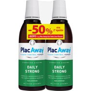 Plac Away Promo Mouthwash Daily Strong 2x500ml & проба Eco Twin-Line Flosser 1 бр