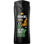 Axe Wild Mojito & Cedarwood Bodywash 3 in 1 XL 400ml - Шампоан - Душ гел с нотки на цитрус, мента и кедър Axe Wild Mojito & Cedarwood Bodywash 3 in 1 XL 400ml - Шампоан - Душ гел с нотки на цитрус, мента и кедър