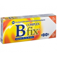 Uni-Pharma B Fix Complex Хранителна добавка за нуждите на организацията във витаминния комплекс Β  30 Or.Disp.Tabs Uni-Pharma B Fix Complex Хранителна добавка за нуждите на организацията във витаминния комплекс Β  30 Or.Disp.Tabs
