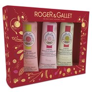 Roger & Gallet Christmas Gift Set Fleur de Figuier, Fleur D\'Osmanthus & Rose Hand & Nail Cream 3x30ml