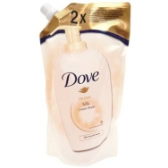 Dove Течен крем сапун Копринена резервна 2 x Refill Pack 500ml