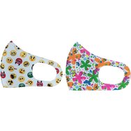 Tili Fashion Face Mask Детски многофункционални маски за лице с цветни шарки - емоджи за момиче 2 броя Tili Fashion Face Mask Детски многофункционални маски за лице с цветни шарки - емоджи за момиче 2 броя