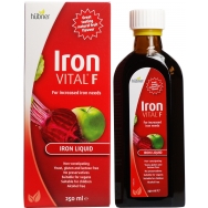 Hubner Iron Vital F For Increased Iron Needs Хранителна добавка с желязо и витамин С 250ml Hubner Iron Vital F For Increased Iron Needs Хранителна добавка с желязо и витамин С 250ml
