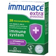 Vitabiotics Immunace Extra Protection 30tabs - Хранителна добавка за добрата функция на имунната система Vitabiotics Immunace Extra Protection 30tabs - Хранителна добавка за добрата функция на имунната система