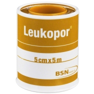 Leukopor Самозалепваща се хипоалергенна бандажна лента 5cm x 5m Leukopor Самозалепваща се хипоалергенна бандажна лента 5cm x 5m