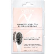Vichy Christmas Glow Purete Thermal Face Masks Detox Clarifying Charcoal, Peel Double Eclat, Mineral Desalterant 3x2x6ml
