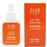 Aloe Colors Glow Drops Vitamin C Face Serum Концентриран серум за сияние на лицето за интензивна хидратация и мощно антиоксидантно действие 50ml 