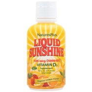 Natures Plus Liquid Sunshine 5000 IU Vitamin D3 Хранителна добавка за здравето на костите и зъбите 473ml Natures Plus Liquid Sunshine 5000 IU Vitamin D3 Хранителна добавка за здравето на костите и зъбите 473ml