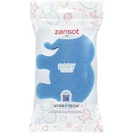 Zansot Baby 6 Months Sponge 1 брой - Синьо слонче - Бебешка гъбичка, идеална за чувствителната кожа на вашето бебе