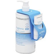 Pharmasept Promo Hygienic Shower Cream 1000ml & Подарък Body & Face Cleansing Scrub 40ml - Кремообразен душ гел за ежедневна употреба за тяло, лице & интимна зона с помпа & Нежен & деликатен почистващ продукт Pharmasept Promo Hygienic Shower Cream 1000ml & Подарък Body & Face Cleansing Scrub 40ml - Кремообразен душ гел за ежедневна употреба за тяло, лице & интимна зона с помпа & Нежен & деликатен почистващ продукт