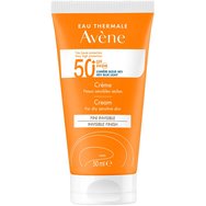 Avene Invisible Finish Spf50+ for Dry Sensitive Skin Cream 50ml - Слънцезащитен крем за лице с много висока защита с филтър, подходящ за суха и чувствителна кожа