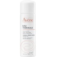Avene Eau Thermale Sensitive Skin Thermal Spring Water Travel Size 50ml - Спрей с термална изворна вода с успокояващи & антииритативни свойства