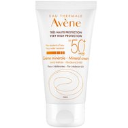 Avene Very High Protection Spf50+ Mineral Cream 50ml - Слънцезащитен крем за лице с много висока слънцезащита за непоносима кожа