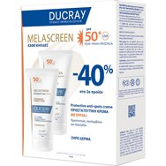 Ducray Promo Melascreen Protective Anti-Spots Cream Spf50+ for Dry Skin 100ml (2x50ml) - Слънцезащитен крем с много висока защита срещу кафяви петна за суха кожа