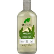 Dr Organic Hemp Oil Shampoo Conditioner 2in1 265ml - Шампоан & балсам за коса 2 в 1, подхранва в дълбочина & възстановява косъма