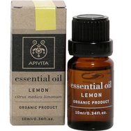 Apivita Lemon Essential Oil 10мл - Многофункционално етерично масло с лимон за ароматерапия със стимулиращи, тонизиращи и почистващи свойства Apivita Lemon Essential Oil 10мл - Многофункционално етерично масло с лимон за ароматерапия със стимулиращи, тонизиращи и почистващи свойства