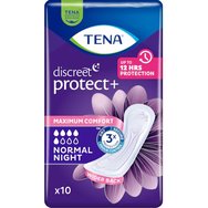 Tena Discreet Protect+ Normal Night Нощни превръзки за умерена инконтиненция 10 броя