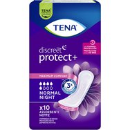Tena Discreet Protect+ Normal Night Нощни превръзки за умерена инконтиненция 10 броя