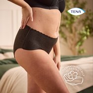 Tena Silhouette Plus Black Underwear Бельо с висока талия за умерена до тежка инконтиненция в черно, 8 бр - Large Tena Silhouette Plus Black Underwear Бельо с висока талия за умерена до тежка инконтиненция в черно, 8 бр - Large