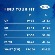 Tena Silhouette Plus Black Underwear Бельо с висока талия за умерена до тежка инконтиненция в черно, 8 бр - Large Tena Silhouette Plus Black Underwear Бельо с висока талия за умерена до тежка инконтиненция в черно, 8 бр - Large