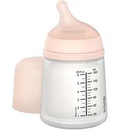 Suavinex Care Zero Zero 0m+ Bottle Пластмасово шише, имитиращо функцията на гърдата, със специална вградена торбичка против колики 270ml Suavinex Care Zero Zero 0m+ Bottle Пластмасово шише, имитиращо функцията на гърдата, със специална вградена торбичка против колики 270ml