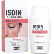 Isdin Fotoultra Redness SPF50 Слънцезащитен крем за лице с висока защита за чувствителна кожа, който коригира признаците на зачервяване 50ml
