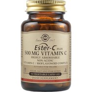 Solgar Ester-C 500mg Vitamin C 50veg.caps - Хранителна добавка с високо усвоим витамин С и биофлавоноид, нежна към стомаха за имунна подкрепа Solgar Ester-C 500mg Vitamin C 50veg.caps - Хранителна добавка с високо усвоим витамин С и биофлавоноид, нежна към стомаха за имунна подкрепа