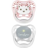 Dr. Brown's PreVent Orthodontic Silicone Soother 0-6m 2 Броя, Код 16/PV12014 ES - Ортодонтска Силиконова Залъгалка с Кутия за Пренасяне