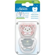 Dr. Brown\'s PreVent Orthodontic Silicone Soother 0-6m 2 Броя, Код 16/PV12014 ES Dr. Brown\'s PreVent Orthodontic Silicone Soother 0-6m 2 Броя, Код 16/PV12014 ES
