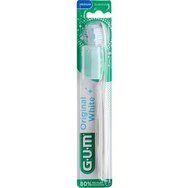 Gum Original White 563 Medium Toothbrush 1 Τεμάχιο - Λευκό - Μέτριας Σκληρότητας Οδοντόβουρτσα για Φυσικά Λευκά Δόντια Κάθε Μέρα