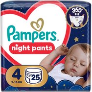 Pampers Night Pants Νο4 (9-15kg) 25 пелени гащички Pampers Night Pants Νο4 (9-15kg) 25 пелени гащички