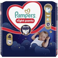 Pampers Night Pants Νο4 (9-15kg) 25 пелени гащички Pampers Night Pants Νο4 (9-15kg) 25 пелени гащички