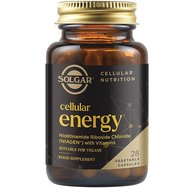 Solgar Cellular Energy 28veg.caps - Хранителна добавка с Niagen, витамини B и C, за подпомагане на нормалния клетъчен метаболизъм и производството на енергия, допринасяща за намаляване на умората и отпадналостта с антиоксидантна защита.