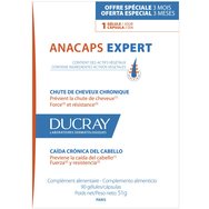 Ducray Promo Anacaps Expert Chronic Hair Loss 90caps - Мултивитамини, минерали и микроелементи, хранителна добавка с билкови екстракти, която допринася за укрепване и подсилване на косата срещу хроничен косопад. Ducray Promo Anacaps Expert Chronic Hair Loss 90caps - Мултивитамини, минерали и микроелементи, хранителна добавка с билкови екстракти, която допринася за укрепване и подсилване на косата срещу хроничен косопад.