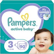 Pampers Active Baby No3 (6-10kg) Giant Pack 90 памперси Pampers Active Baby No3 (6-10kg) Giant Pack 90 памперси