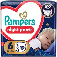 Pampers Night Pants Νο6 (15+ kg) 19 Панталони от пелена Pampers Night Pants Νο6 (15+ kg) 19 Панталони от пелена