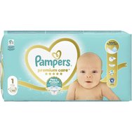 Pampers Premium Care Νο1 Newborn (2-5kg) 50 пелени Pampers Premium Care Νο1 Newborn (2-5kg) 50 пелени