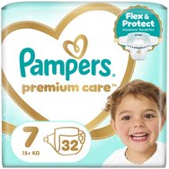Pampers Premium Care No7 (15+kg) 32 броя - Pampers Premium Care No7 (15+kg) 32 броя -