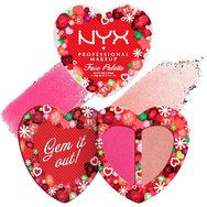Nyx Professional Makeup Promo Xmas Edition Face Palette 1 брой, Коледен комплект грим – палитра с руж & сияен хайлайтър Nyx Professional Makeup Promo Xmas Edition Face Palette 1 брой, Коледен комплект грим – палитра с руж & сияен хайлайтър
