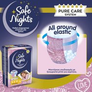 Babylino Safe Nights Girls 3-4 Years (12-22kg) Детски абсорбиращи гащички за нощна употреба за момичета 16 бр. Babylino Safe Nights Girls 3-4 Years (12-22kg) Детски абсорбиращи гащички за нощна употреба за момичета 16 бр.