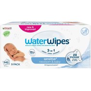 WaterWipes Baby Wipes 0m+, 540 бр (9x60 бр) - Ароматизирани бебешки кърпички с 99,9% вода и 0,01% екстракт от семки на грейпфрут WaterWipes Baby Wipes 0m+, 540 бр (9x60 бр) - Ароматизирани бебешки кърпички с 99,9% вода и 0,01% екстракт от семки на грейпфрут