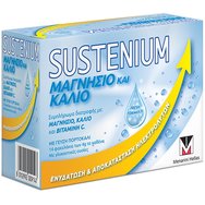 Menarini Sustenium Хранителна добавка с магнезий, калий и витамин С с вкус на портокал 14Sachets Menarini Sustenium Хранителна добавка с магнезий, калий и витамин С с вкус на портокал 14Sachets