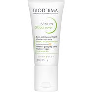 Bioderma Sebium Global Cover Ежедневна грижа за акне и склонна кожа със сериозни дефекти и пъпки с цвят 30мл Bioderma Sebium Global Cover Ежедневна грижа за акне и склонна кожа със сериозни дефекти и пъпки с цвят 30мл