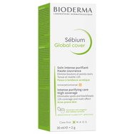 Bioderma Sebium Global Cover Ежедневна грижа за акне и склонна кожа със сериозни дефекти и пъпки с цвят 30мл Bioderma Sebium Global Cover Ежедневна грижа за акне и склонна кожа със сериозни дефекти и пъпки с цвят 30мл