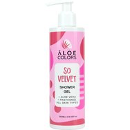 Aloe+ Colors So Velvet Shower Gel 250ml - Подхранващ и овлажняващ душ гел с аромат на органично алое и пудра Aloe+ Colors So Velvet Shower Gel 250ml - Подхранващ и овлажняващ душ гел с аромат на органично алое и пудра