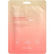 Kocostar A.M. Sunday Hydrogel Neck Mask 13g - Хидрогелна маска за шия с морски колаген за дълбока хидратация и подхранване